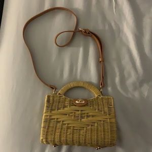 Topshop straw purse